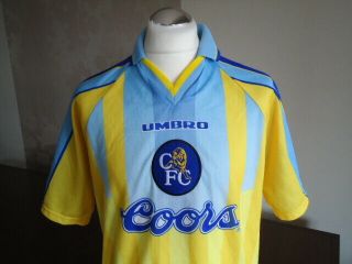 CHELSEA 1996 UMBRO Away Shirt LARGE Adults Near Rare Vintage COORS 3