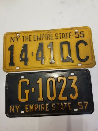 2 Vintage Ny  The Empire State  1955&1957 As Found