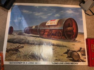 2 Jim Franklin Lone Star Beer Long Neck Bottle Posters Series 3&4 Rare Combo