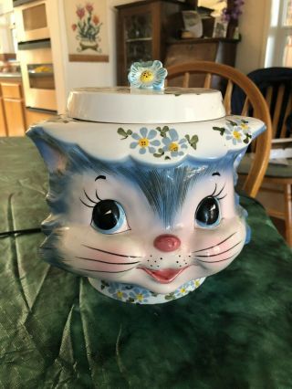 Vintage Lefton Miss Priss Kitty Cookie Jar