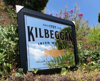 Kilbeggan Irish Whiskey Beer Bar Mirror Man Cave Pub Wagon