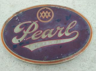 Pearl Xxx Lager Beer Hanging Wall Sign Vintage/ Rare