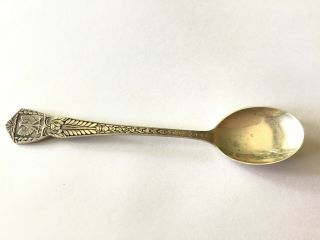 Vintage Hefra Eagle 800 Silver 4 5/8” Sugar Jelly Spoon
