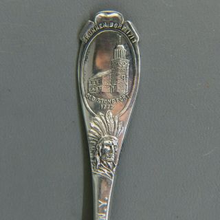 Schoharie Ny Sterling Souvenir Spoon Old Stone Fort 1890 