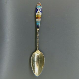 Gorham Enameled Sterling Souvenir Spoon 1890 