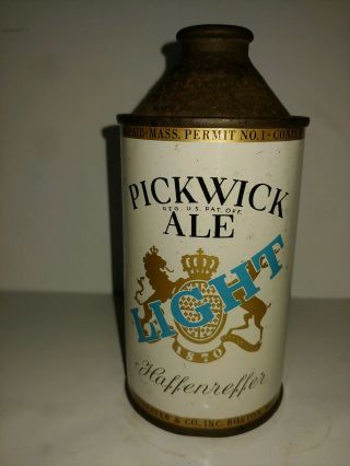 12oz Irtp Pickwick Light Ale Cone Top From Haffenreffer & Co.  Inc.  Boston Mass