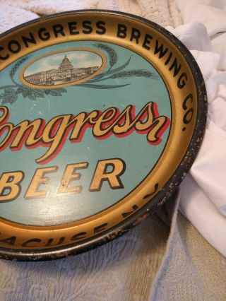 HABERLE Congress Beer 12 3/4” Tray Early Syracuse NY 2
