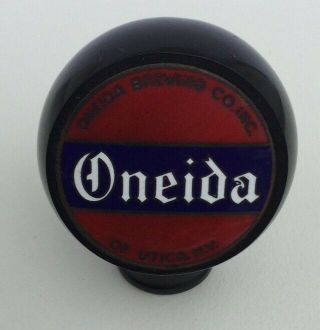 Oneida Brewing Company Ball Style Beer Tap Knob - Utica,  Ny