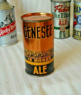 Gorgeous Genesee 12 Horse Ale Oi Flat Top Beer Can