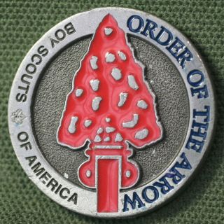 Vintage B.  S.  A.  Boy Scouts Order Of The Arrow Www Brotherhood Service Medallion