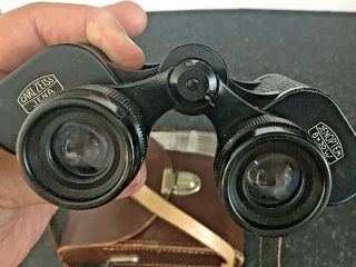Vintage Carl Zeiss Binoculars Jena Jenoptem 8 X 30w Cased From Storage
