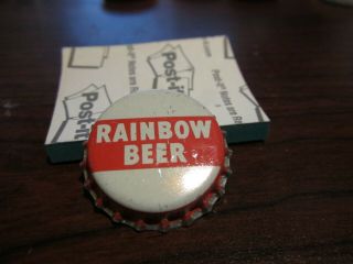 Rainbow Beer,  Bavarian Brewery,  Nfld - Canada - Cork Beer Bottle Cap -