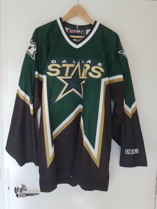 1999 Nhl Dallas Stars Jersey Ccm Made In Canada Xl Home Vintage Design As
