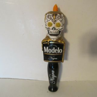Modelo Negra Day Of The Dead Sugar Skull 10 " Beer Tap Handle Muertos