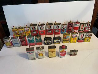 28 Vintage Household Oil Can 3 In One Singer Liquid Wrench Smiths Marvel Sta Bil