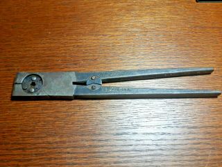 Antique Vintage Rajah Crimping Tool - Spark Plug Wire Tool Made In Usa