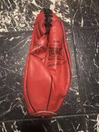 Vintage Everlast Boxing Speed Bag 4205 Gyro Balanced Leather 2
