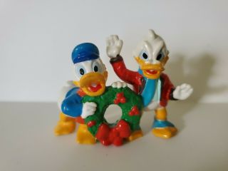 Vintage Applause Disney Donald Duck Uncle Scrooge Christmas Wreath Pvc Figure