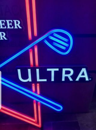 MICHELOB ULTRA BEER PGA GOLF RYDER CUP 2020 LIGHT UP LED SIGN GAME ROOM BAR 5