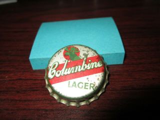 Columbine Lager - Ontario Canada - Cork Beer Bottle Cap