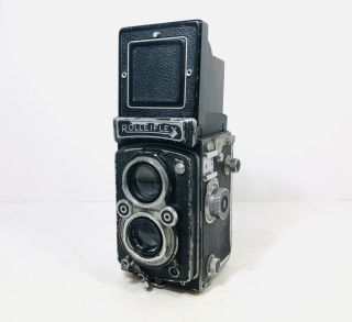 Vintage 1950 Rolleiflex 3.  5 Tlr Film Camera Tessar 75mm Lens Parts