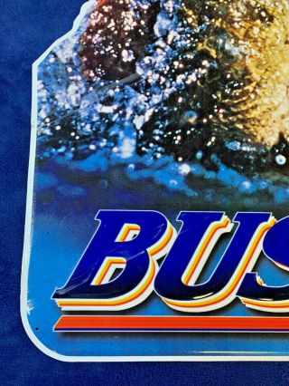 Busch Beer Metal Sign Fish Bass on a Lure 3