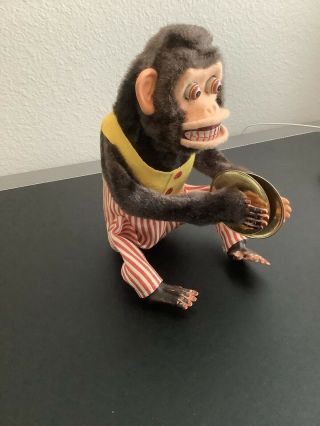 Vintage C.  K.  Daishin Musical Jolly Chimp Toy Monkey W/original Box