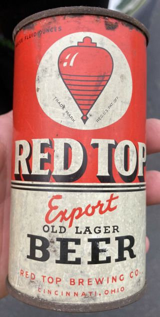 Red Top Flat Top Beer Can Export Old Lager Beer Cincinnati Oh Red Top Brewing