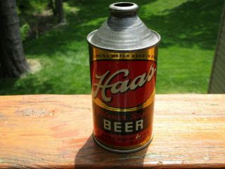 Haas Pilsener Style Cone Top Beer Can (scarce High Profile -)