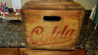 1919 Pre Prohibition Hyde Park Colda Beer Crate Wood Case Box St Louis Mo 6