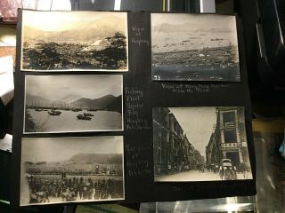 1920 China 10 Vintage Hong Kong & Canton Photos Street Scenes Harbor Race Track