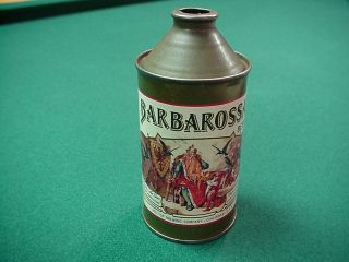 Barbarossa Beer Cone Top Beer Can Red Top Brewing Company