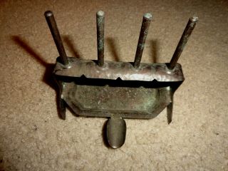 Vintage Apollo Silver Co.  N.  Y.  2578 Hammered Metal Ash Tray / Pipe Stand