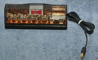 Vintage Budweiser Clydesdale 8 Horse Beer Bar Light Lighted Everrbrite Sign