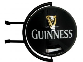 Licensed Guinness 20” Rotating Light Globe Real Distribution Sign -