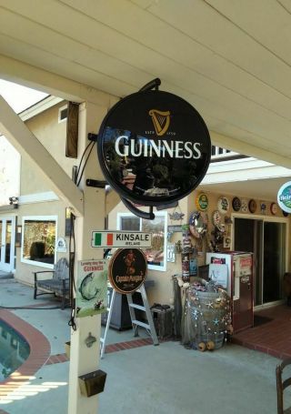 Licensed Guinness 20” Rotating Light Globe Real Distribution Sign - 3