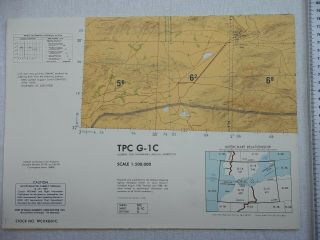 Tactical Pilotage Chart Tpc G - 1c Alg / Isl / Mel / Mor Large Scale Map