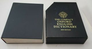 Vintage Compact Oxford English Dictionary Edition (no Magnifying Glass) Book
