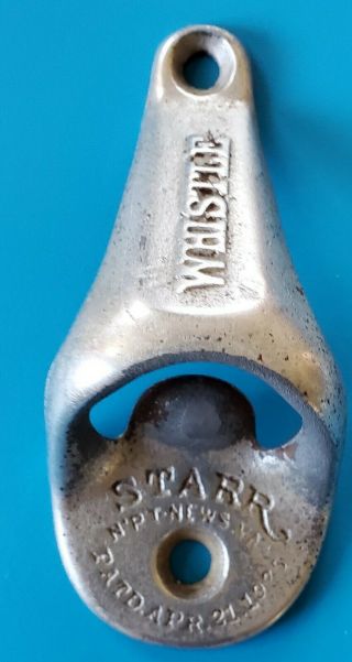 Vintage Whistle Starr Bottle Opener
