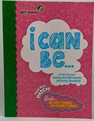 Htf Girl Scout Daisy & Brownie Barbie Activity Booklet W/fun Patch