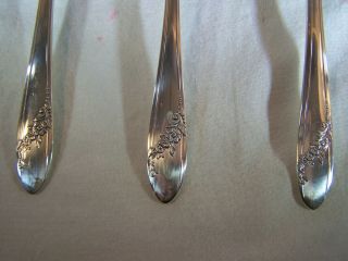 Tudor Plate Oneida Community 1946 Queen Bess II Silverware set of 6 soup spoons 2