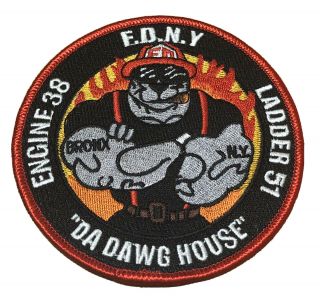 Fdny York City Fire Department Engine 38/ladder 51 “da Dawg House”patch.