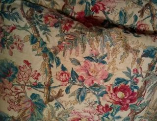 Vtg Ralph Lauren Full Queen Reversible Comforter Tangier Floral,  Stripes