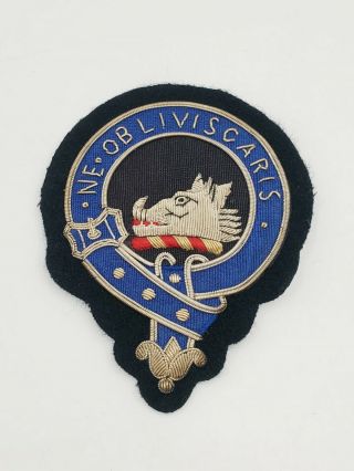 Scottish Clan Badge Ne Obliviscaris Campbell Family Crest Patch