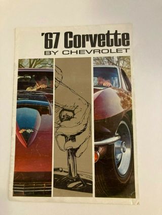 1967 Chevrolet Corvette Sales Brochure 67 Chevy Stingray Coupe Convertible
