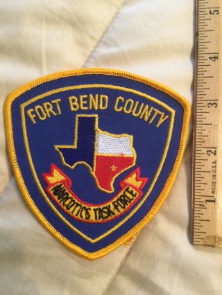 Ft Bend (texas) County Narcotics Task Force Patch.