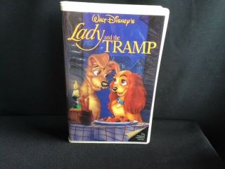 Disney Lady And The Tramp,  Vhs Tape,  Black Diamond Classic 582