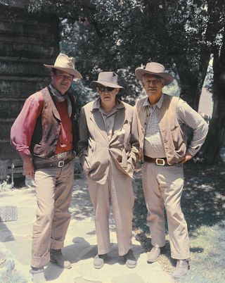 John Wayne American Film Director John Ford And Ward Bond Old Photo