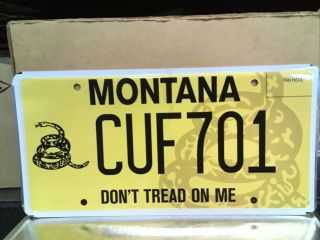 Don’t Tread On Me 1776 Foundation Montana License Plate