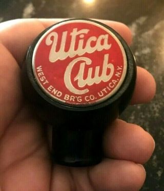 Vintage Utica Club Beer Ball Tap Knob West End Brewing Co Utica Ny York